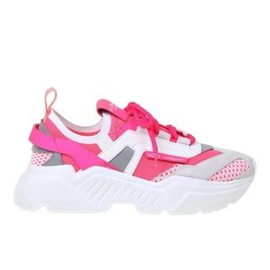 🩷 Dolce & Gabbana Daymaster Sneakers in Fuschia and White 🩷